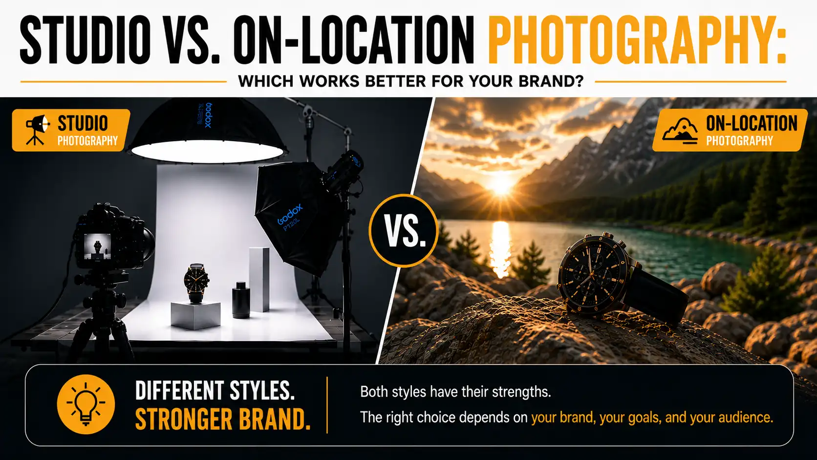Studio vs. On-Location Photography: Which Works Better for Your Brand?